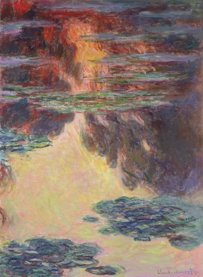 Waterlelies, 1907 (detail) door Claude Monet